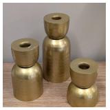 Decorative Ceramic Birds & Candle Holders - Crackled White Finish, Largest Holder 14 inches Tall