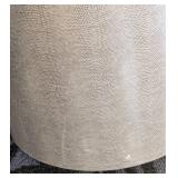 Round Faux Snake Skin Accent Table - 18 in H x 16 in Dia
