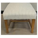 Upholstered Side Chair - Striped Fabric, 21 in W x 22 in D, 18 in Seat Height, 44 in Back