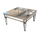 Mirrored Coffee Table - 38 in x 38 in x 19 in