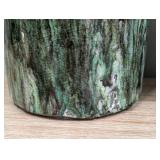 Pair of Glazed Pottery Jugs - Largest 16 in H, 7 in Dia Base