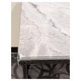 Marble Top Nesting Tables & Pair - Damaged Tops, 24 x 18 in, 26 in H