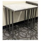 Marble Top Nesting Tables & Pair - Damaged Tops, 24 x 18 in, 26 in H