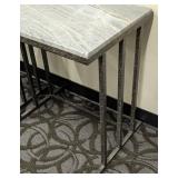 Marble Top Nesting Tables & Pair - Damaged Tops, 24 x 18 in, 26 in H