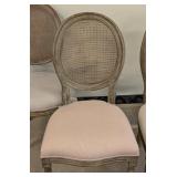 French Provincial Cane-Back Chairs - Set of 4 - 20W x 24D x 19S x 39B