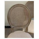 French Provincial Cane-Back Chairs - Set of 4 - 20W x 24D x 19S x 39B