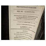 FOOKYIK Leather & Wood Office Chair - Rolling, 25 W x 24 D x 21 in seat x 43 in back