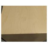 Wood Side Table with Drawer - 14 x 20 x 27 in - Light Wood