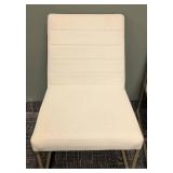Hooker Furniture Side Chairs - Cream Upholstery Pair, 22 in W x 24 in D, Seat 19 in H, Back 34 in