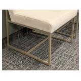 Hooker Furniture Side Chairs - Cream Upholstery Pair, 22 in W x 24 in D, Seat 19 in H, Back 34 in