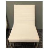 Hooker Furniture Side Chairs - Cream Upholstery Pair, 22 in W x 24 in D, Seat 19 in H, Back 34 in