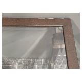 Accent Table - Glass Top, 28 by 28 in, 24 in High, Bronze Metal Frame