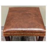 Counter Height Stool - Pleather Upholstered 18 x 18 Seat, 25 in High