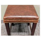 Counter Height Stool - Pleather Upholstered 18 x 18 Seat, 25 in High