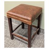 Counter Height Stool - Pleather Upholstered 18 x 18 Seat, 25 in High