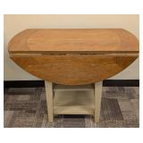 Drop-Leaf Dining Table & Side Chair, 42 in Dia, 30 in H