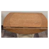 Drop-Leaf Dining Table & Side Chair, 42 in Dia, 30 in H