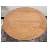 Drop-Leaf Dining Table & Side Chair, 42 in Dia, 30 in H