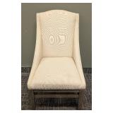 Cream Upholstered Side Chair - 23W x 26D x 20SH x 41H