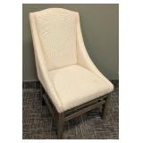 Cream Upholstered Side Chair - 23W x 26D x 20SH x 41H
