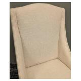 Cream Upholstered Side Chair - 23W x 26D x 20SH x 41H