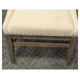 Cream Upholstered Side Chair - 23W x 26D x 20SH x 41H