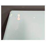 Blue Glass-Front Display Cabinet 19 in W x 16 in D x 26 in H