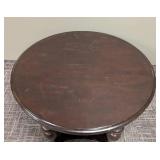 Round Wood Coffee Table - 38 in Diameter x 20 in High - Dark Finish