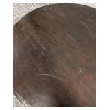 Round Wood Coffee Table - 38 in Diameter x 20 in High - Dark Finish