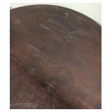 Round Wood Coffee Table - 38 in Diameter x 20 in High - Dark Finish