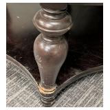 Round Wood Coffee Table - 38 in Diameter x 20 in High - Dark Finish