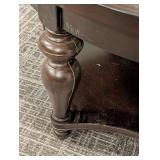 Round Wood Coffee Table - 38 in Diameter x 20 in High - Dark Finish