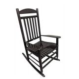 Black Wood Rocking Chair - 27 in W x 34 in D x 18 in Seat Height x 45 in Back