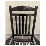 Black Wood Rocking Chair - 27 in W x 34 in D x 18 in Seat Height x 45 in Back