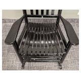 Black Wood Rocking Chair - 27 in W x 34 in D x 18 in Seat Height x 45 in Back