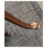 Vintage Armchair - Cane Back & Tufted Cushion, 27W x 25D, Seat 20H, Back 41H