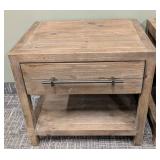 Classic Concepts Side Tables Pair - 26 x 20 in Top, 24 in High, Distressed Wood