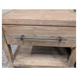 Classic Concepts Side Tables Pair - 26 x 20 in Top, 24 in High, Distressed Wood