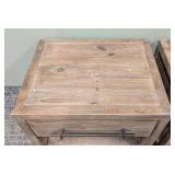 Classic Concepts Side Tables Pair - 26 x 20 in Top, 24 in High, Distressed Wood