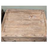 Classic Concepts Side Tables Pair - 26 x 20 in Top, 24 in High, Distressed Wood