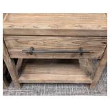 Classic Concepts Side Tables Pair - 26 x 20 in Top, 24 in High, Distressed Wood