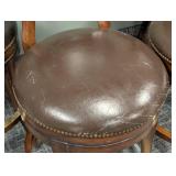 Counter Height Stools - Fabric Upholstery & Wood Frame (Lot of 4) 20W x 24D x 40H