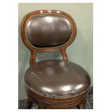 Counter Height Stools - Fabric Upholstery & Wood Frame (Lot of 4) 20W x 24D x 40H