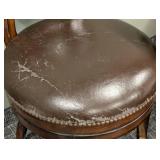 Counter Height Stools - Fabric Upholstery & Wood Frame (Lot of 4) 20W x 24D x 40H