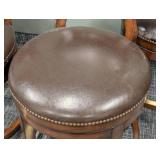 Counter Height Stools - Fabric Upholstery & Wood Frame (Lot of 4) 20W x 24D x 40H