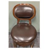 Counter Height Stools - Fabric Upholstery & Wood Frame (Lot of 4) 20W x 24D x 40H