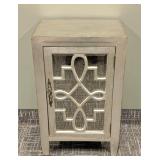 ELK Group International Cabinet - 18 x 13 x 29 in - Painted Mirrored Wood with Metal Front