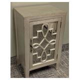 ELK Group International Cabinet - 18 x 13 x 29 in - Painted Mirrored Wood with Metal Front