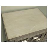 ELK Group International Cabinet - 18 x 13 x 29 in - Painted Mirrored Wood with Metal Front