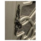 ELK Group International Cabinet - 18 x 13 x 29 in - Painted Mirrored Wood with Metal Front